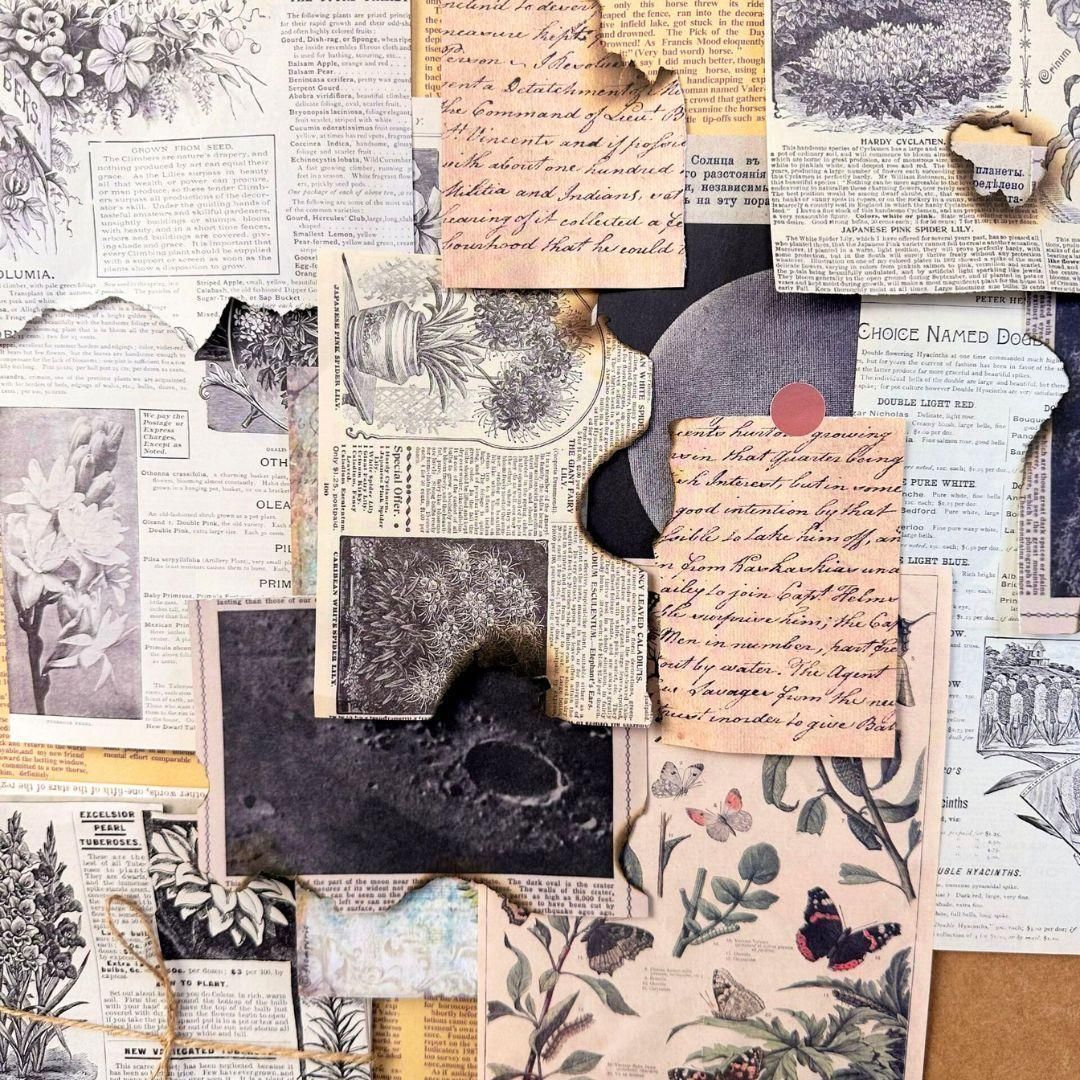 再販☆コラージュに☆ゴールド 異素材ジャンクジャーナルに 再販