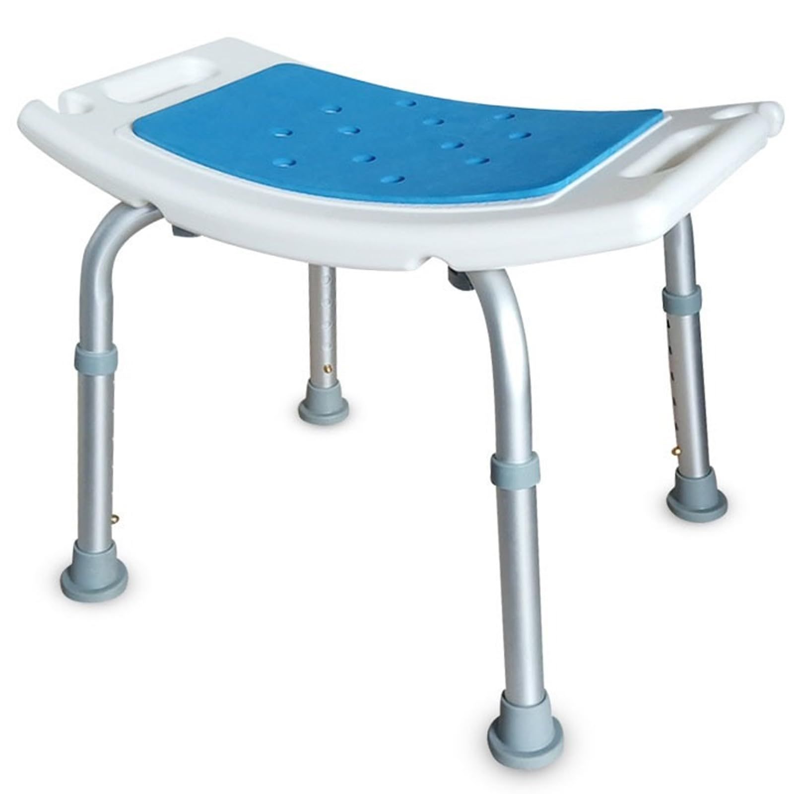 介護用（KFD-A007 風呂椅子 介護 椅子 日本語説明書付き 入浴用品 立ち上がり補助 シートタイプ） ベンチ 転倒防止 介護ダイニングチェア アルミ合金フレーム シャワークリップと滑り止めマット付き 取り外し可能 お風呂椅子 丈夫 軽量 6段階高さ調節可