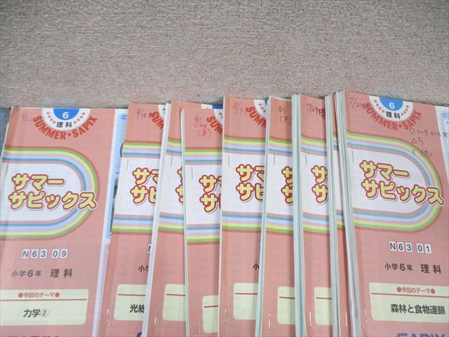 SAPIX 小6 サピックス デイリー/サマー 理科 通年セット 【計47回分