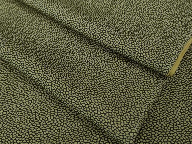 未着用 小紋 白大島紬 雲 花模様 着物 075a d 大島紬 白大島 雲 - から