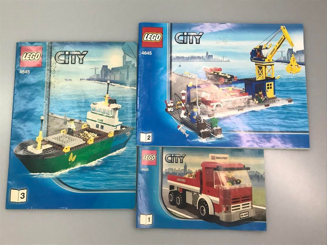 正規品 LEGO レゴ シティ 4645 コンテナ船とハーバー T-009 中古品