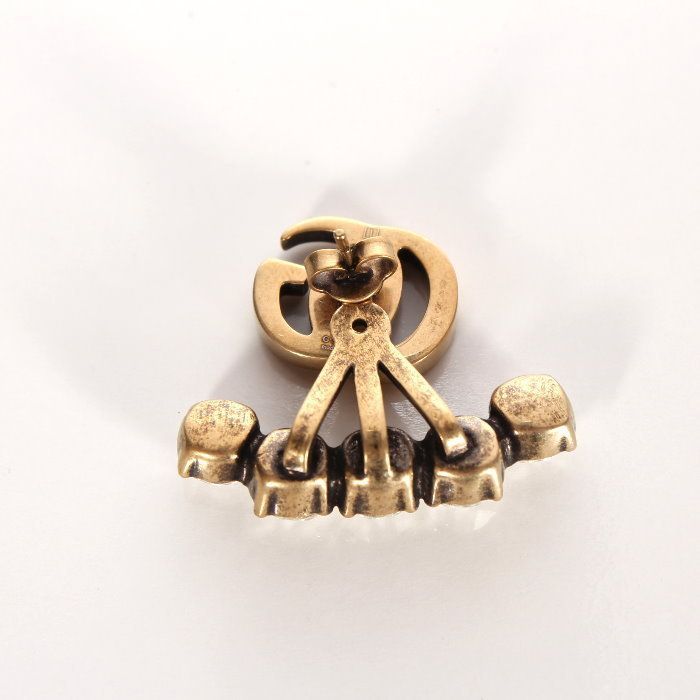 お値下げ！】 GUCCI グッチ クリスタル ダブルG シングル ピアス