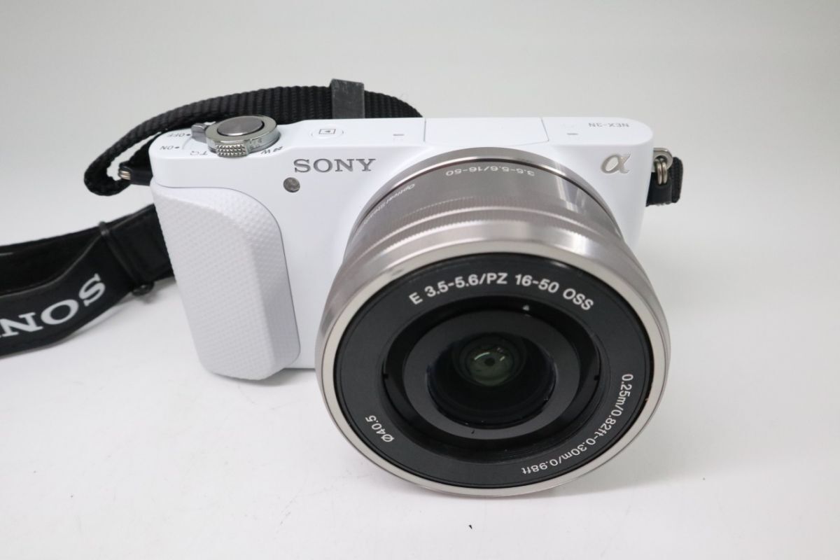 SONY ソニー α NEX-3N ホワイト + E 16mm f/2.8 SEL16F28 シャッター