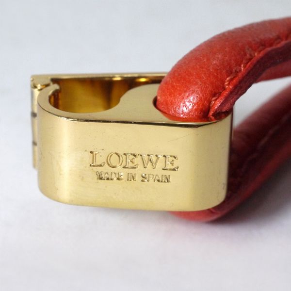 LOEWE オレンジレザーブレスレット　kirakiraboshi様 LOEWE オレンジレザーブレスレット kirakiraboshi様 - メルカリ
