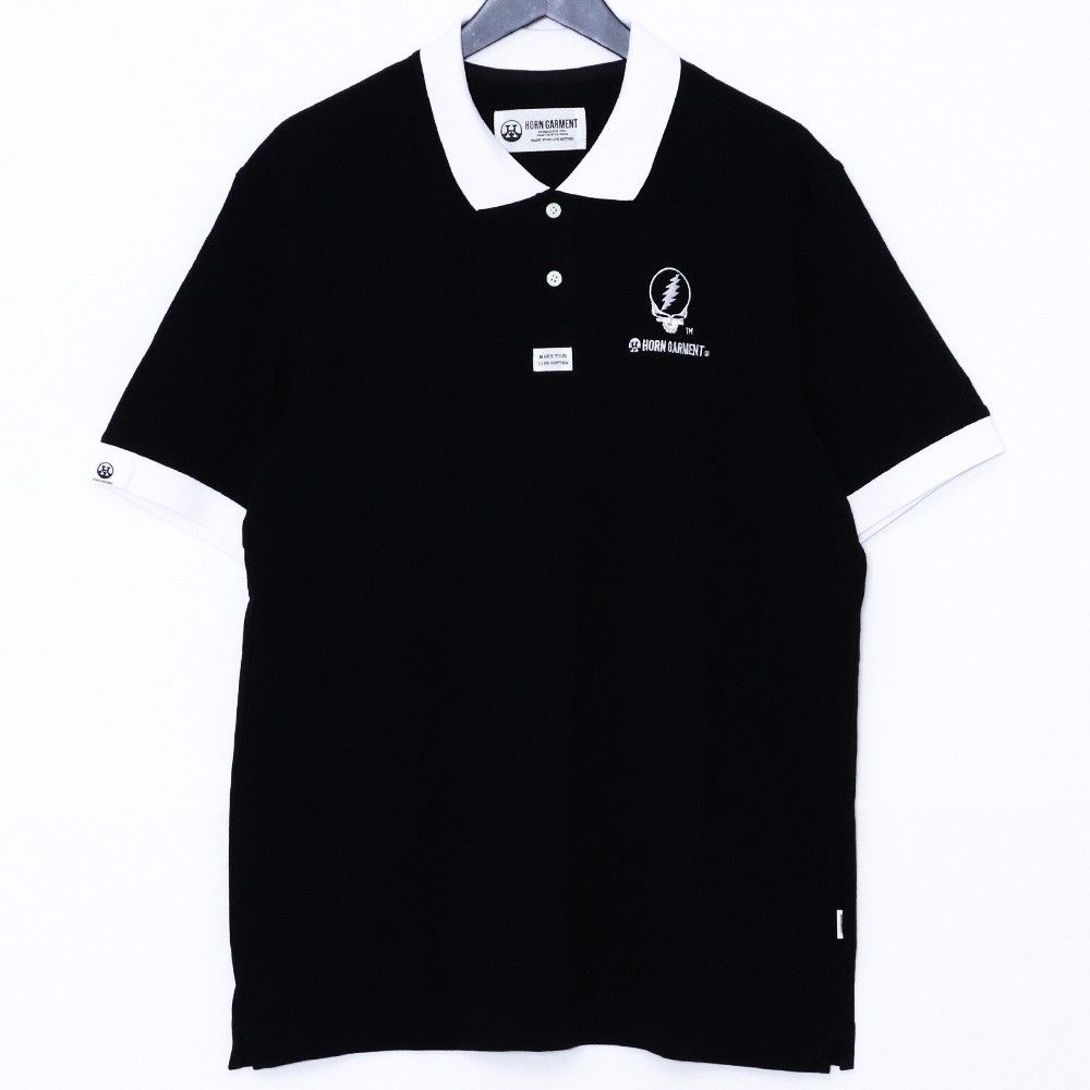 未使用 MARK&LONA Steal Your Face Polo サイズ50 ブラック HCM