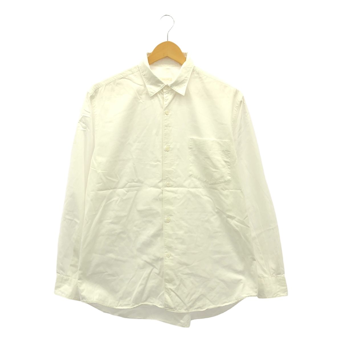COMOLI | コモリ | ダブルフロントシャツ | L03-02001 | 2 | ホワイト | メンズ