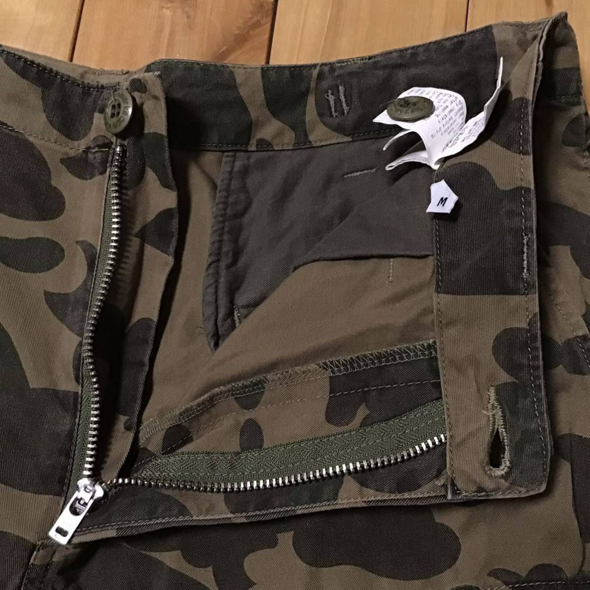 1st camo green カーゴパンツ Mサイズ a bathing ape BAPE camo cargo