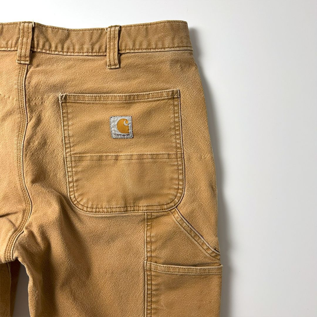 Carhartt ダブルニーペインターパンツ W35 L32 ブラウン ペンキ