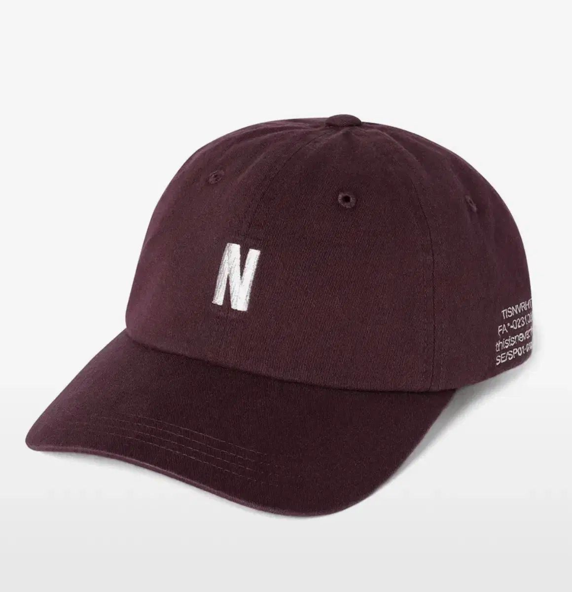 thisisneverthat(ディスイズネバーザット) N ー Logo キャップ バーガンディ