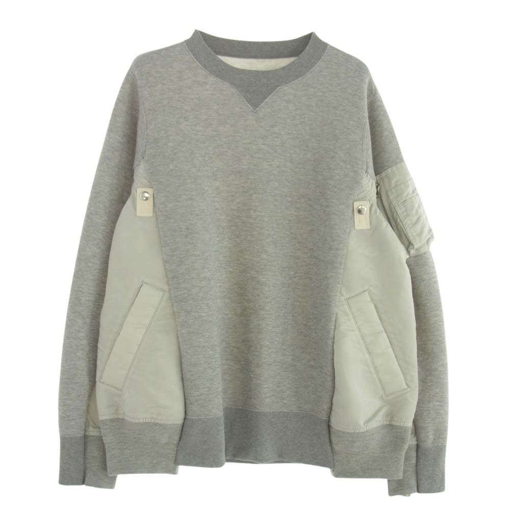 【XL 24SS 美品】サカイ　SCM-058　スポンジスウェット　プルオーバー Sacai サカイ 24SS SCM-058 Sweat Nylon Twill Pullover スポンジ