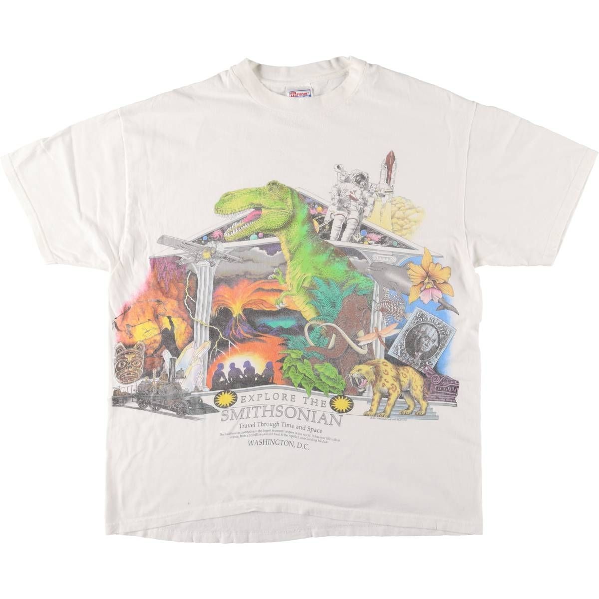 古着 90年代 ヘインズ Hanes EXPLORE THE SMITHSONIAN スミソニアン 