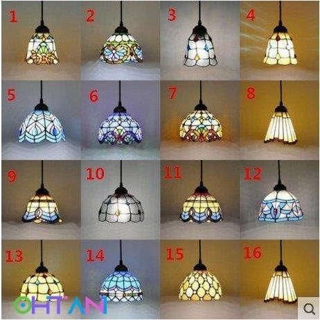 ステンドグラス モザイクガラス ペンダントライト 2個セット リビング