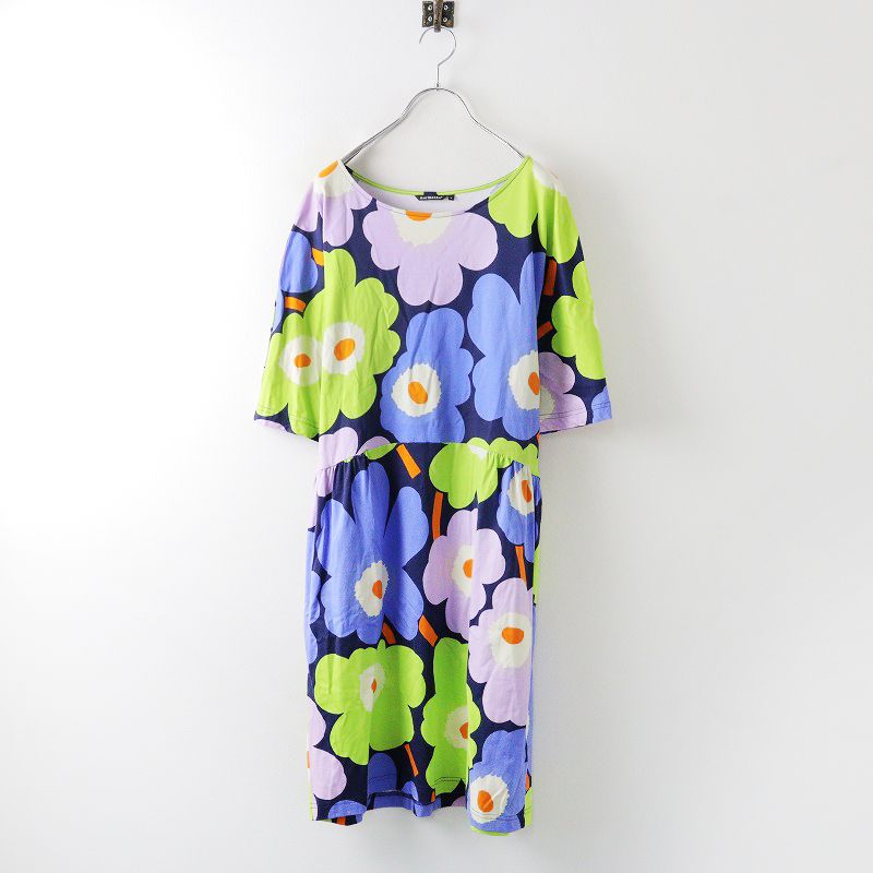 マリメッコ marimekko ウニッコ unikko フレアワンピース M マリメッコ marimekko ウニッコ unikko フレアワンピース M
