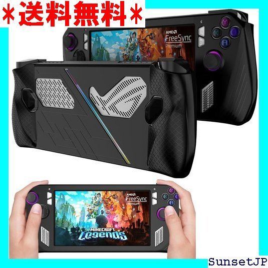 母の日 2023新登場 NINKI For ASUS Rog Ally 保護ケース 360全方位 キズ防止 シリコン素材 耐久性 超軽量 柔らかい 滑り止め 衝撃吸収 着装まま充電 超薄 裸機感 Rog Ally カバー 指紋防止 応 ブラック 424