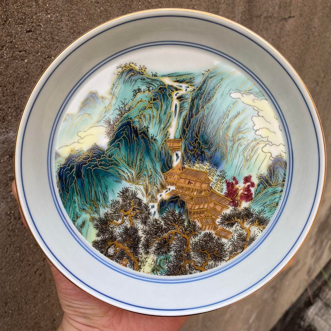 中国茶器 七承堂可懸停山居払雲図三才蓋碗 茶杯 茶碗 煎茶道具 新品未使用 中国茶器 七承堂可懸停山居払雲図三才蓋碗 茶杯 茶碗 煎茶道具