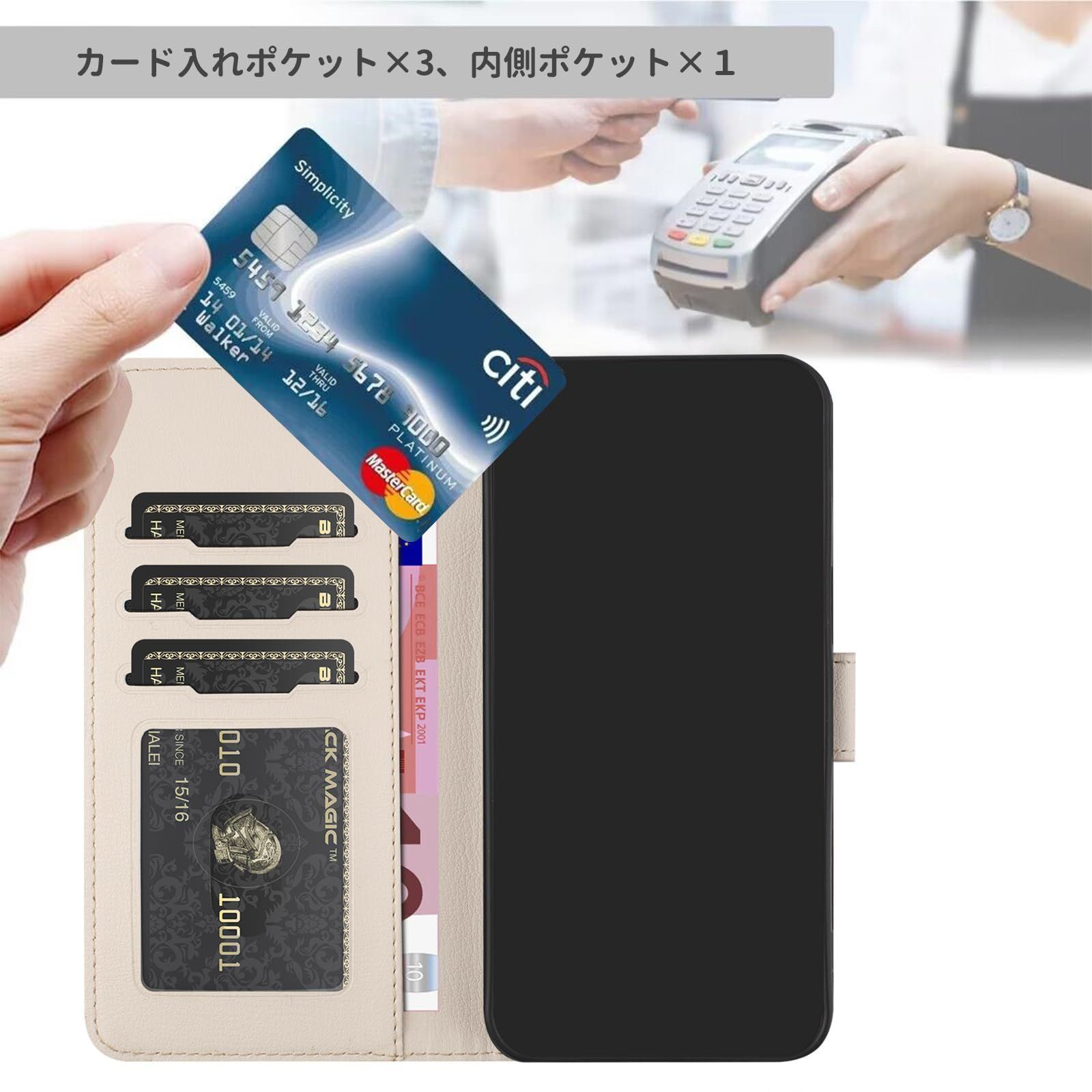 CASAFUNY AQUOS sense7 plus ケース 手帳型 人気 スマホケース 