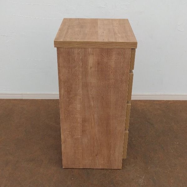 ブラウン 収納 チェスト サイドワゴン 木目調 洋服タンス