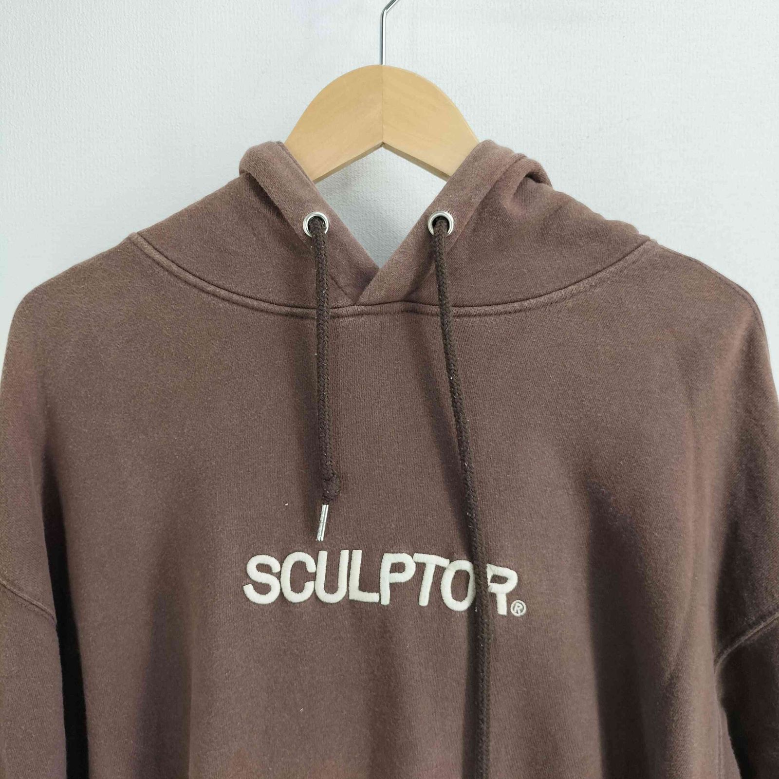 スカルプター SCULPTOR フロントロゴ刺繍 プルオーバー パーカー