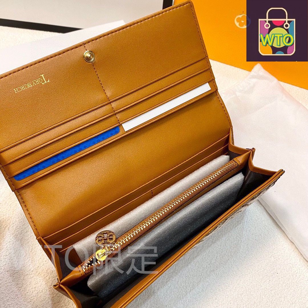  今日 Tory Burch トリーバーチ 布と牛皮の でファッション性に富む 財布 キッズファッション小物