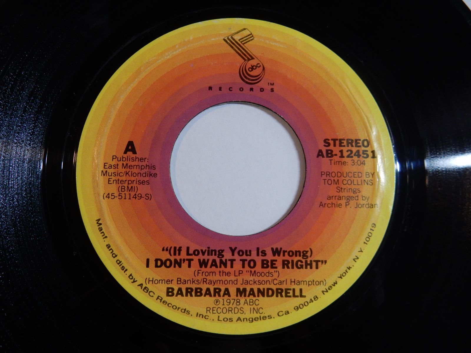 Barbara Mandrell (If Loving You Is Wrong) I Don't Want To Be Right ABC