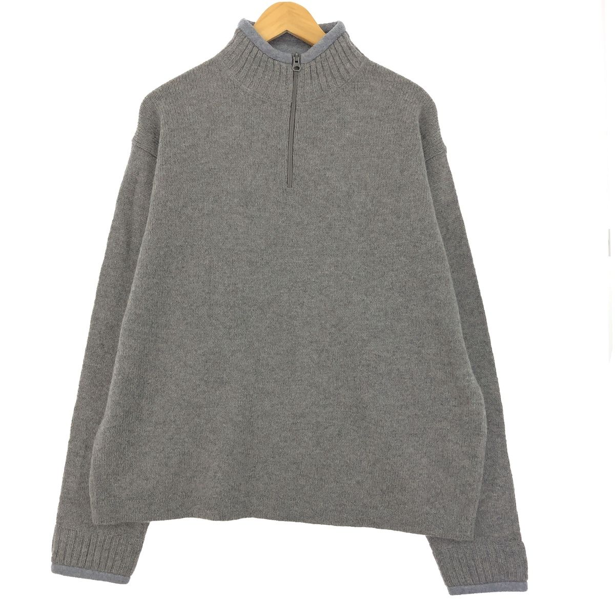 古着 ウールリッチ WOOLRICH ウールニットハーフジップセーター メンズL/eaa406302