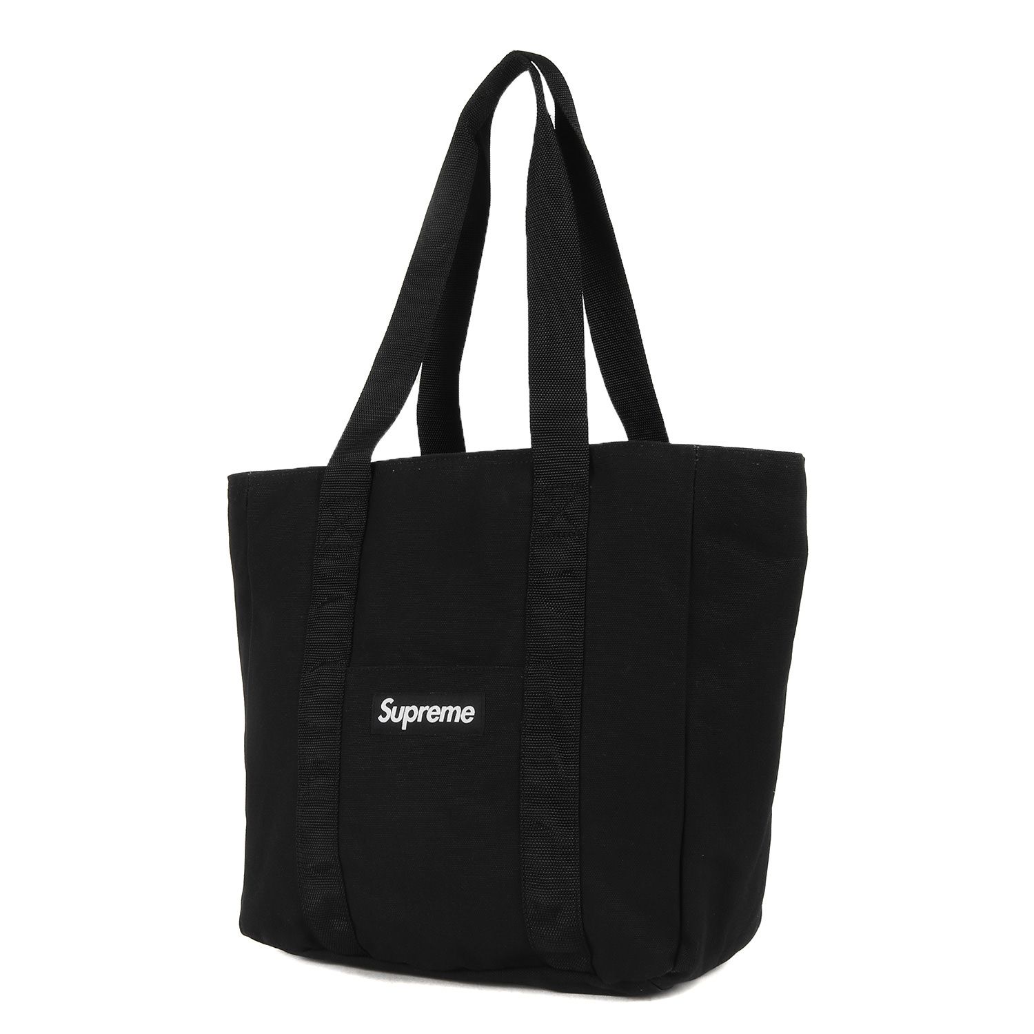 超歓迎在庫【美品】Supreme シュプリーム キャンバス トートバッグ大容量 ブラック バッグ