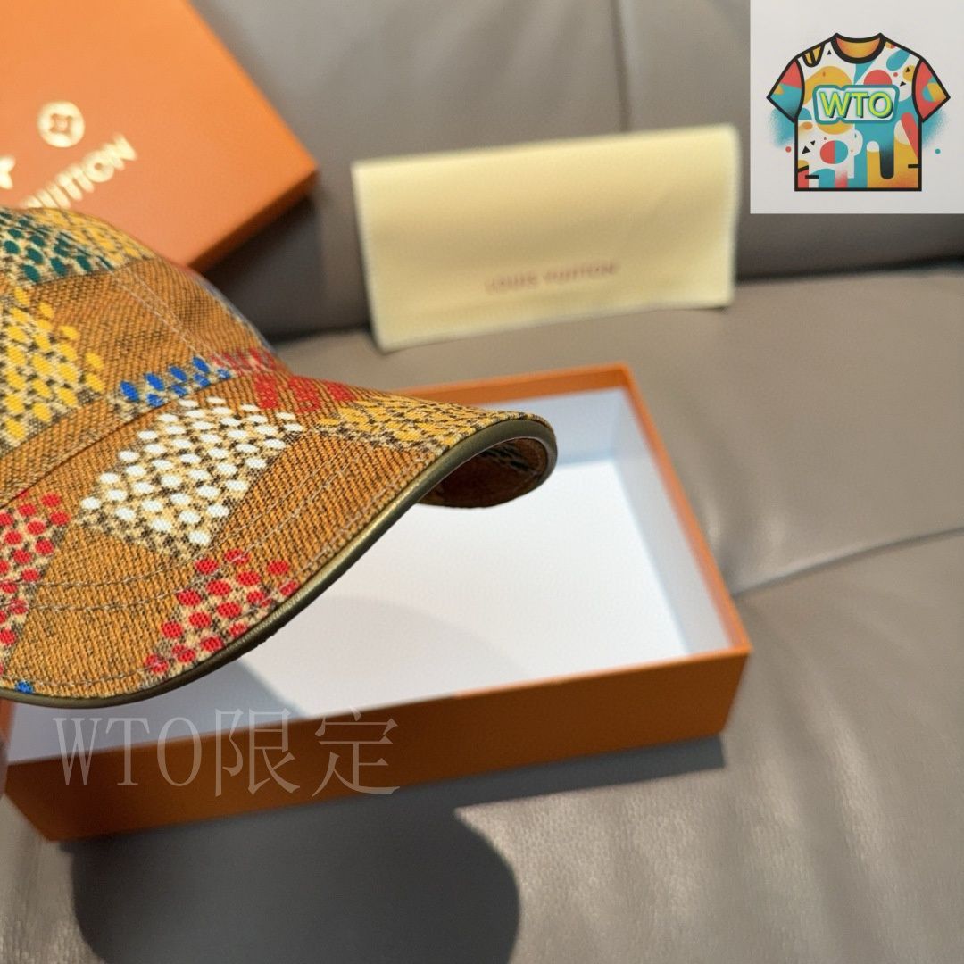 Louis Vuitton ロゴ柄 ベースボールキャップ グレー/ベージュ ルイ