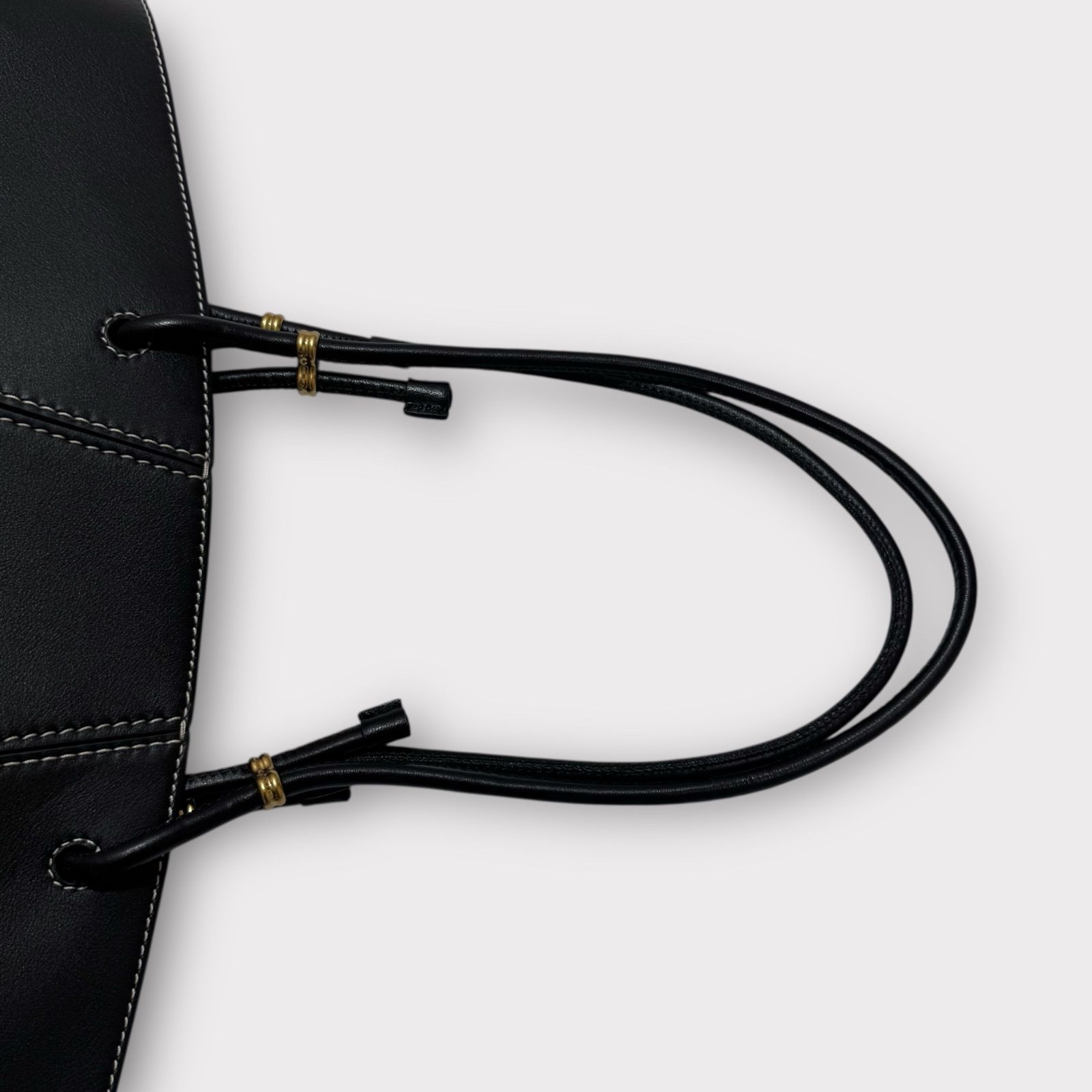 極美品✨トリーバーチ　スパゲッティストラップ　トートバッグ　ショルダーバッグ　黒 極美品！TORY BURCH トリーバーチ スパゲッティストラップ