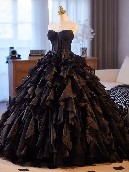 送料無料 ブラック ロングドレス レディース 抹胸デザイン ノースリーブ ボリュームスカート <!-利用不可文字-!>餐会 結婚式 二次会 発表会 舞台 演奏会 パーティー 上品 入荷