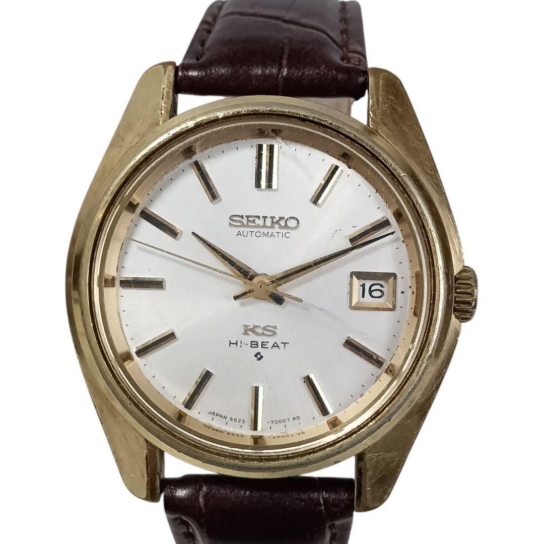 稼働 良品】1218-1 綺麗 KING SEIKO キングセイコー 金ゴールド色
