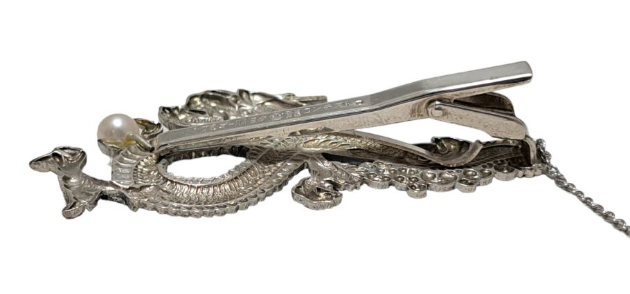 ミキモト タイピン タイバー 龍 SILVER製 雲竜 ネクタイ留め