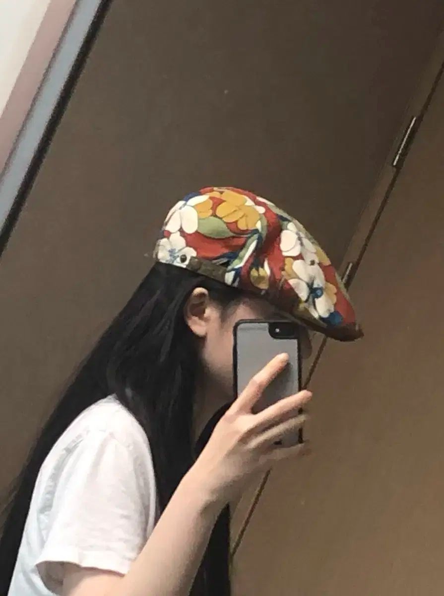 花柄 帽子