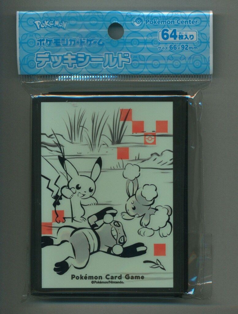 Pokemon デッキシールド（スリーブ） ぽけもん戯画 64枚 - メルカリ
