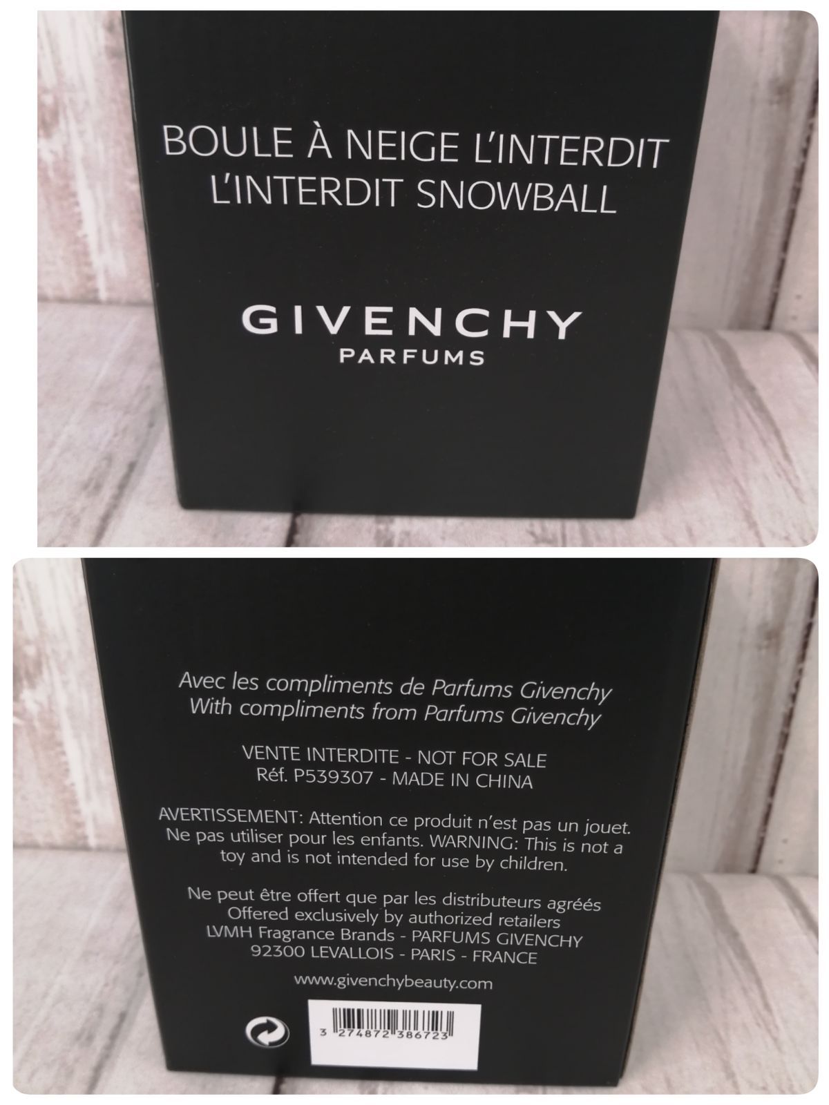 GIVENCHY ジバンシィ スノードーム 0194 インテリア 雑貨 非売品 レア