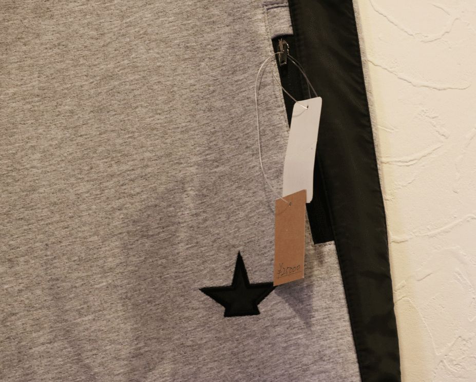 新品★最大値下げ MACCHIA J. マッキアジェイ　ジャージーナイロン切替えスウェットパンツ　ネイビー　綿100%　サイズM MACCHIA J. マッキアジェイスウェット切替えパンツミックス