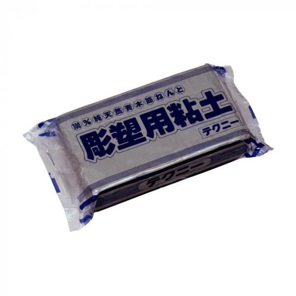 【新品・3営業日で発送】中部電磁器工業 彫塑用粘土 テクニー プレーン 1kg×10個 (1549501)