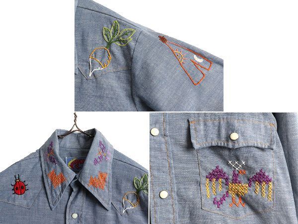 お得なクーポン配布中!】 70s USA製 ラングラー 刺繍