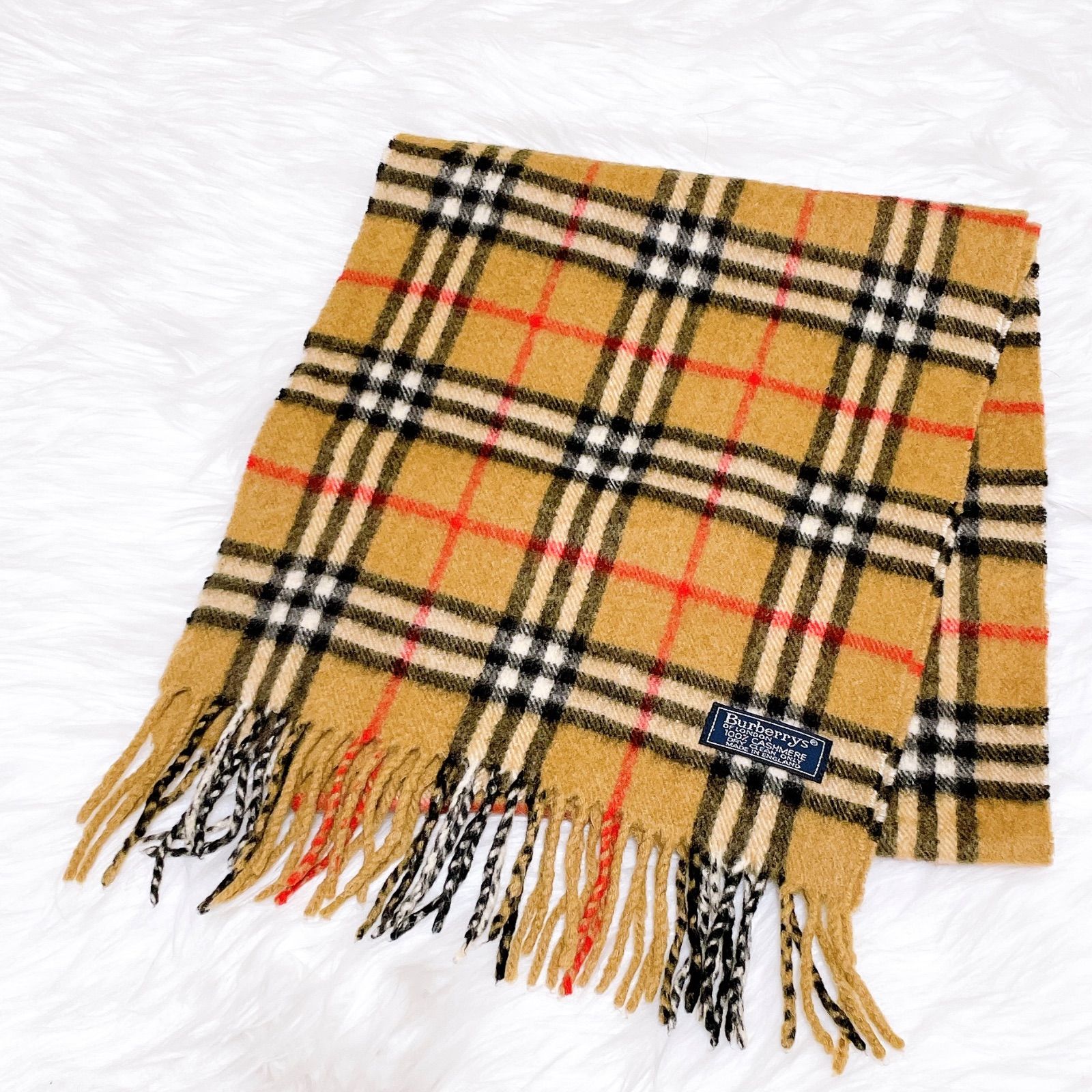 バーバリーズ カシミヤ マフラー ストール シャール ノバチェック