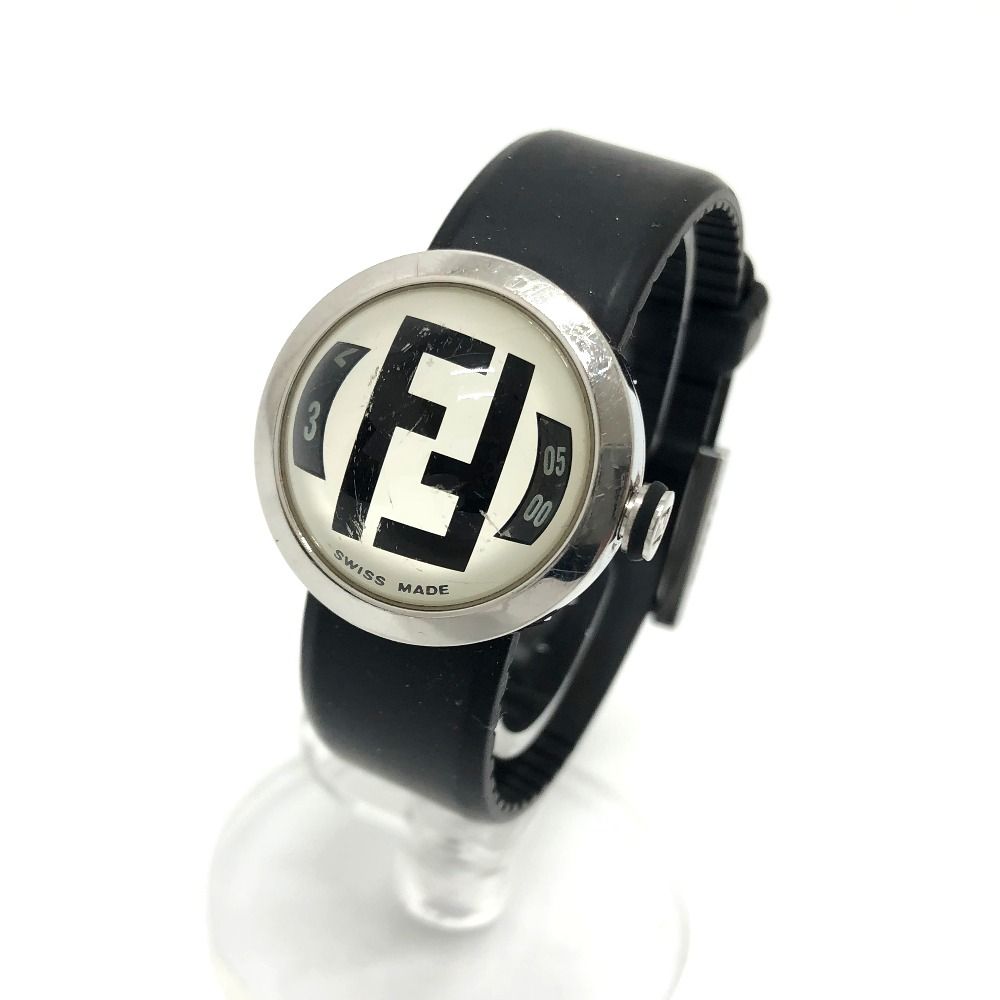 フェンディ FENDI ブースラ 8010-L FFロゴ ドーム型 クオーツ 腕時計 ...