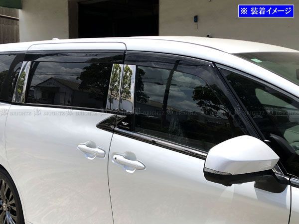 ヴェルファイアPHEV AAHP45W 超鏡面ステンレスメッキピラーパネル バイザー有用 10PC