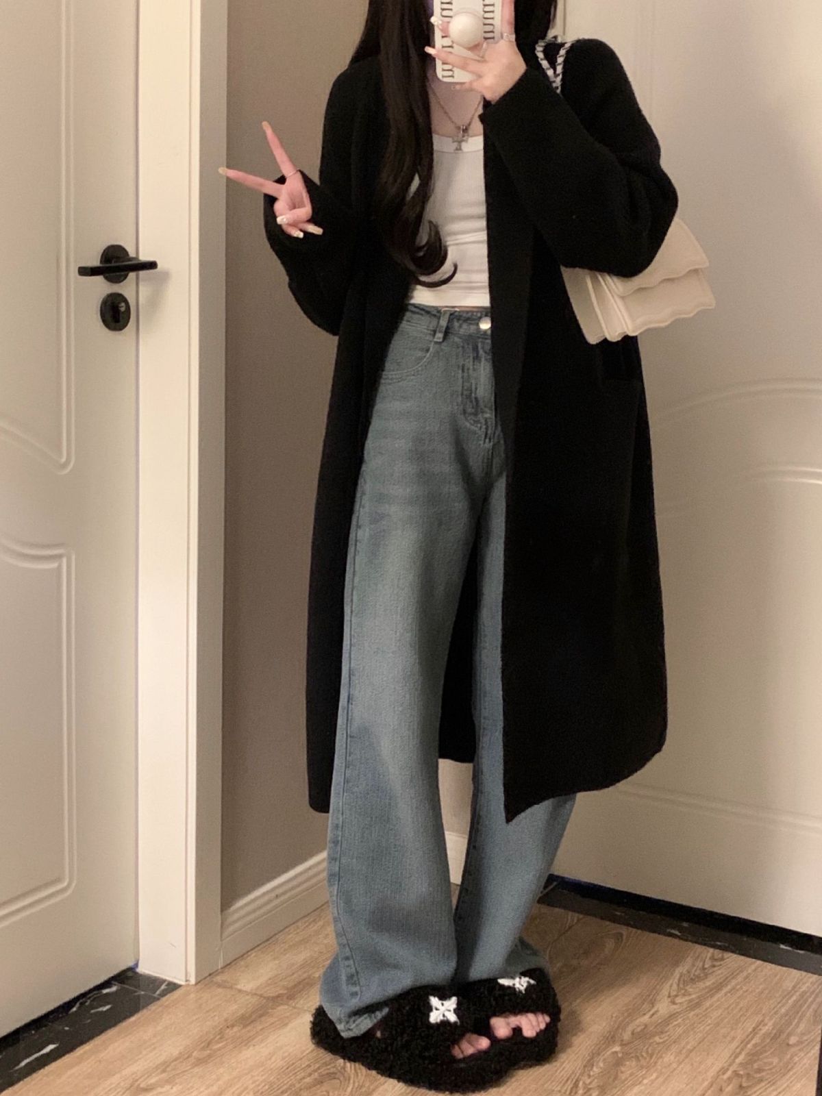  ニットカーディガン レディース 秋冬 ロングカーディガン ニットセーター 柔らかい アウター トップス 長袖 無地 シンプル カジュアル 着痩せ 厚手 上着 部屋着 通勤 OL 体型カバー meitong 06 DZ 20 エプロン キッズファッション小物