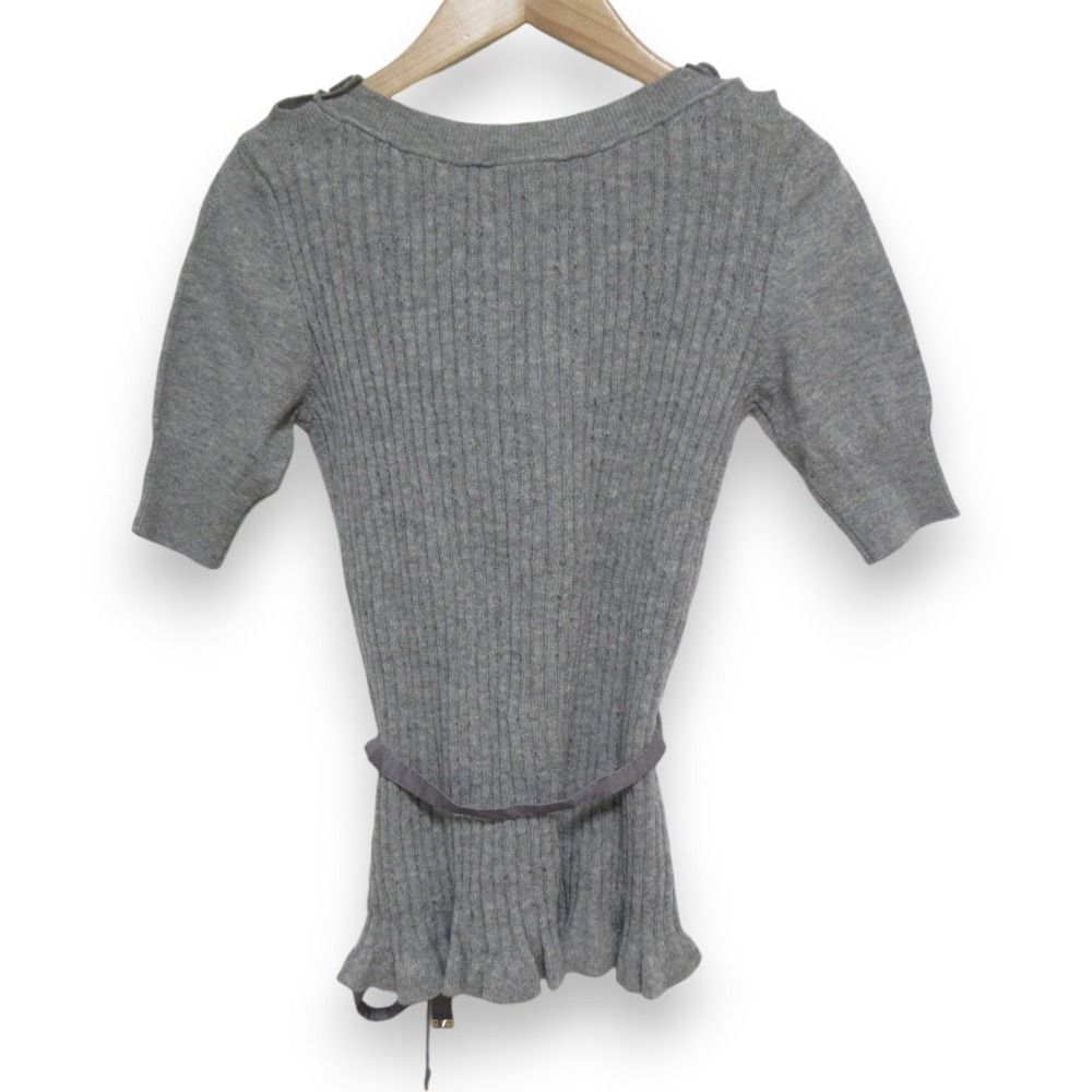 美品 LOUIS VUITTON ルイヴィトン ウール×カシミヤ ウエストベルト付き  