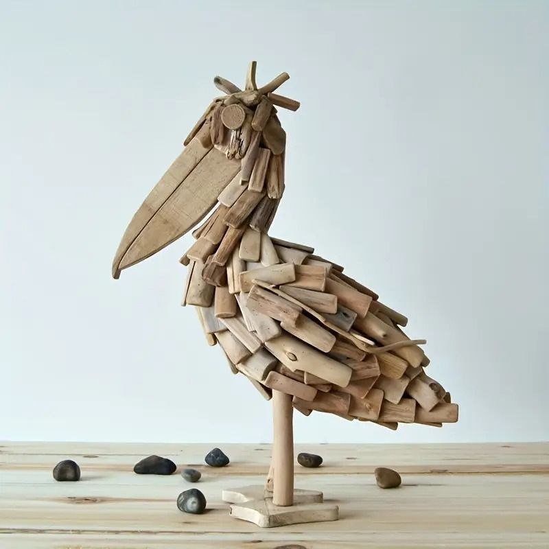 置物 装飾品 オブジェ オーナメント 鳥 バード オオハシ 木製 無垢材 アートクラフト 動物 アニマル モダン おしゃれ かわいい キュート