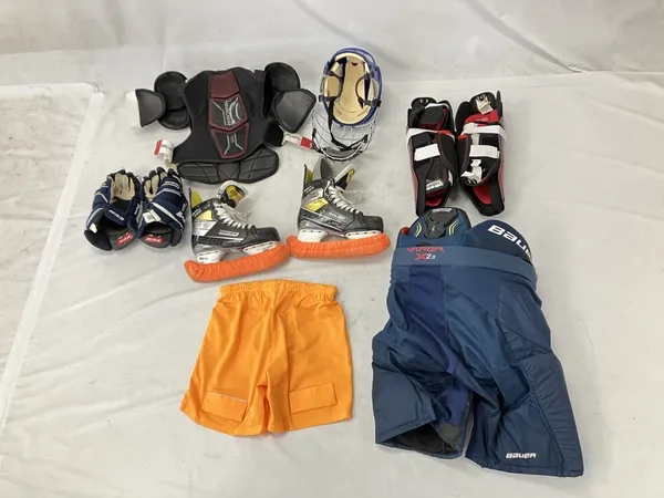BAUER 防具一式 アイスホッケー用品 おまとめセット 収納バック付き 