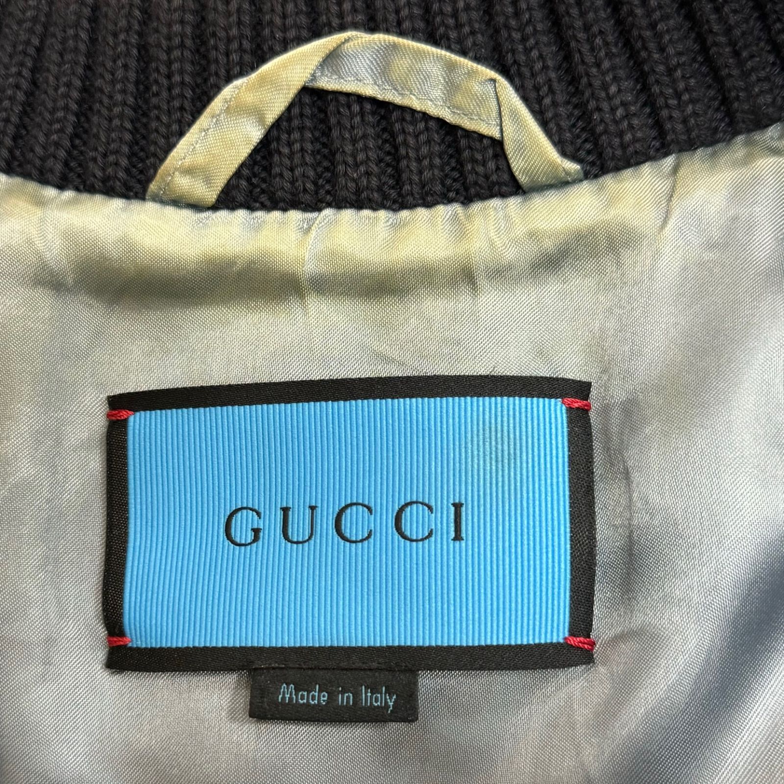 GUCCI GHOST GGマルチ プリント シルク スカジャン 448545 Z669B 