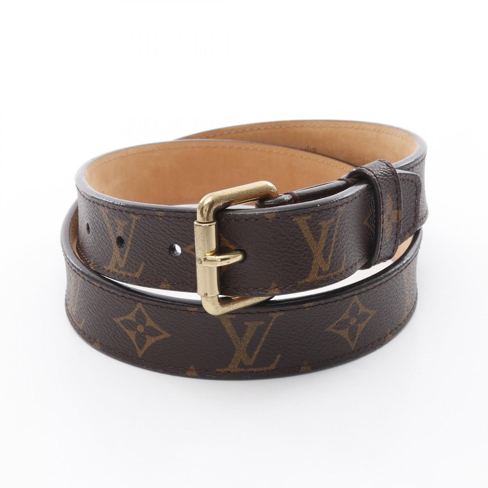 ルイ ヴィトン LOUIS VUITTON ベルト サンチュール M9274 PVCコーティングキャンバス ベルト メンズ Used A