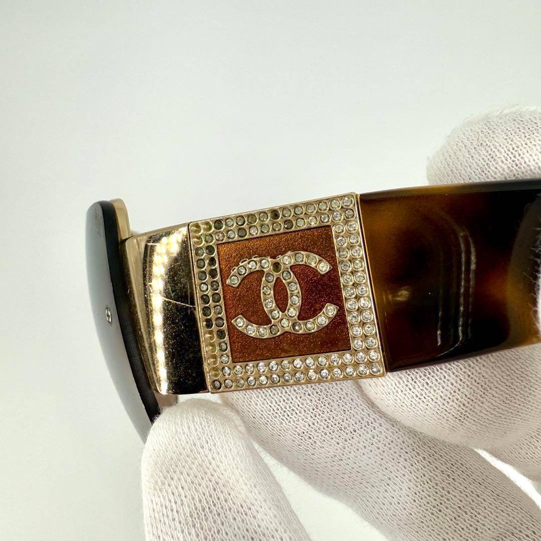 CHANEL サングラス ココマーク ハーフ リムレス 4095-B ブラウン