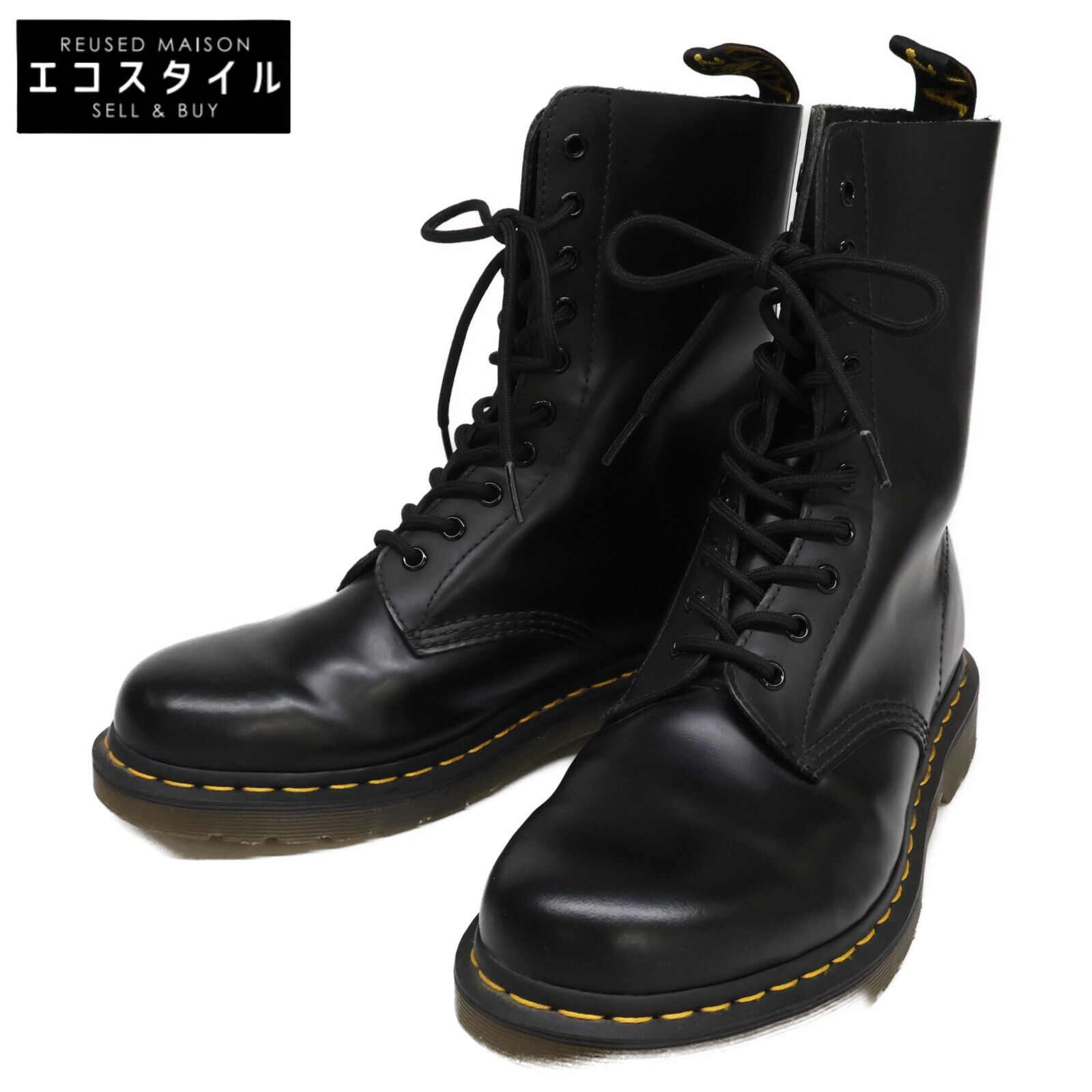 Dr.Martens ドクターマーチン 1490 ブラック 10ホール ブーツ UK8 