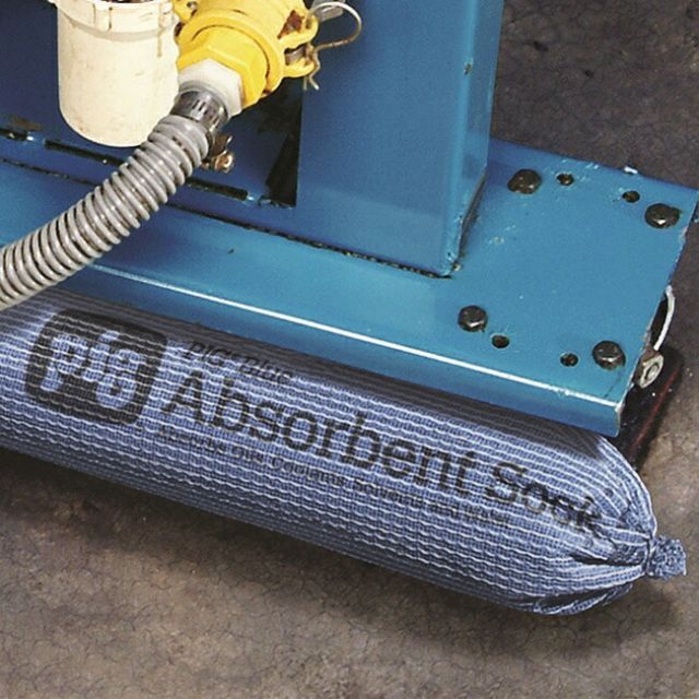 ブルー吸収ソックス 幅 8cm x 長さ 61cm オイル吸着材 PIG201 PIG ピグ