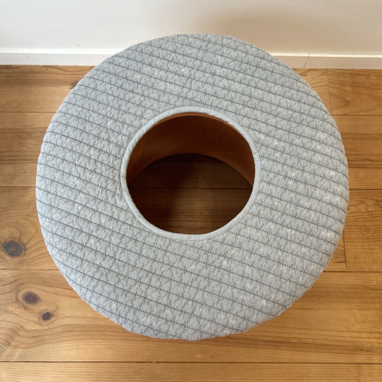 A+S様専用2枚セット、イブル黄土よもぎ蒸し座布団カバー/グレイ